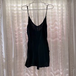H&M black spaghetti strap romper